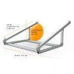 Aufständerung von Solarmodulen für Flachdach Boden Wänden – Bild 2