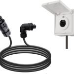 Balkonkraftwerk Wieland Steckdose Einspeisesteckdose für Deye Hoymiles Wechselrichter (5m Kabel, Wieland Gesis Aufputz mit 90º Stecker)