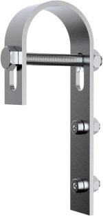 2x Montage Haken für Balkongeländer Halter für PV Modul Geländerprofil Balkonkraftwerk (Haken Set Runde Geländer, 1)
