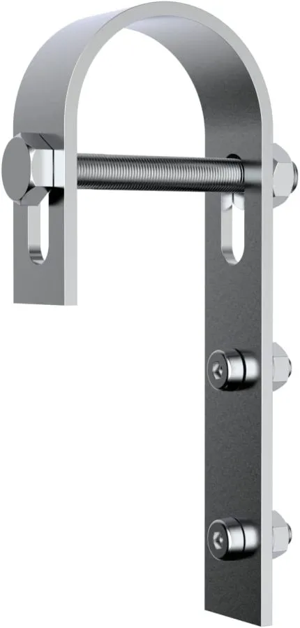 2x Montage Haken für Balkongeländer Halter für PV Modul Geländerprofil Balkonkraftwerk (Haken Set Runde Geländer, 1)