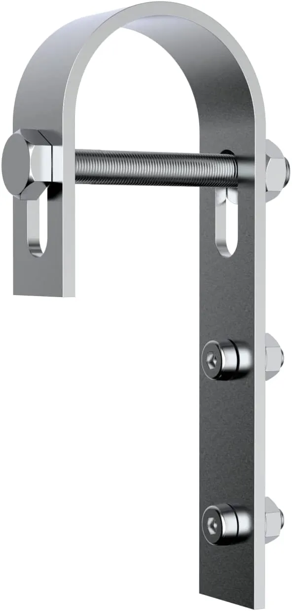 2x Montage Haken für Balkongeländer Halter für PV Modul Geländerprofil Balkonkraftwerk (Haken Set Runde Geländer, 1) – Bild 1
