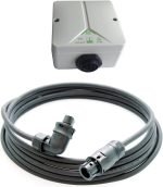 Balkonkraftwerk Anschlussleitung Betteri BC01 auf Wieland RST 3-polig für Mikrowechselrichter Hoymiles Deye Envertech NEP Bosswerk TSUN mit Einspeisesteckdose (10m Kabel, mit 90º Stecker)
