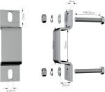 2x Montage Haken für Balkongeländer für PV Modul für rechteckige Geländer – Bild 2
