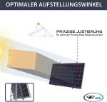 Aufständerung von Solarmodulen für Balkongeländer mit rundem Handlauf – Bild 7