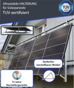 Balkonkraftwerk 1345Wp Ja Solar mit Growatt 800W ‪für Balkon – Bild 13