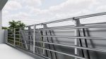 Aufständerung von Solarmodulen für Balkongeländer mit rundem Handlauf – Bild 6