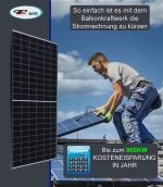 Balkonkraftwerk 870Wp Jinko Solar / 800 W Hoymiles ‪für Flachdach mit Ballastierung – Bild 4