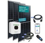 Balkonkraftwerk 1365Wp JA Solar Bifazial N-Type JAM54D40-455/GB mit Growatt Mic-800 Tlx Wechselrichter 800W