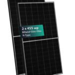 Balkonkraftwerk 910Wp Growatt Neo 800W Bifazialer Glas N-Type 2 x 455W