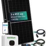 Balkonkraftwerk Growatt Mic 800W / 1365Wp Bifazialer Glas Glas Ja Solar