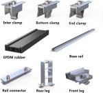 Montageset für 4 Solarmodule für Flachdach – Bild 3