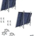 Balkonkraftwerk Halterung für rechteckige Balkon Geländer 2-set