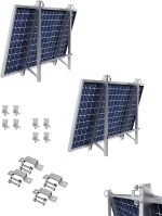Balkonkraftwerk Halterung für rechteckige Balkon Geländer 2-set